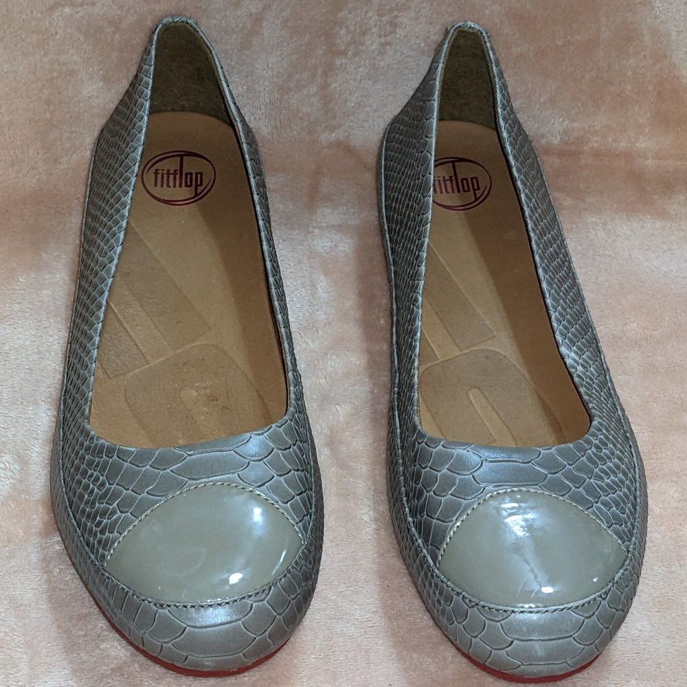 FitFlop Due Snake Slip on Shoes Size 11